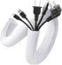 AGPTEK 10ft Cable Management Sleeve Cover, 1 inch Cord Management System for Desk and Office