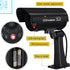 Macarrie 8 Pcs Realistic Dummy Security Camera, Plastic Fake Video Camera with Motion LED Light for Indoor/Outdoor