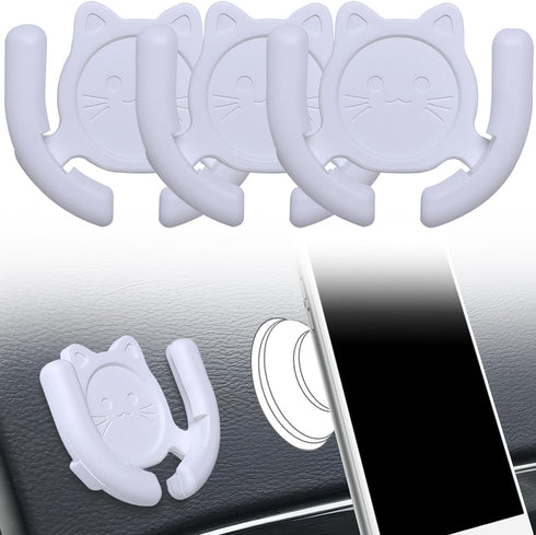Multi-Surface Holder Car Mount 3 Pack, Compatible with PopSocket Grip Holder, Strong Adhesive Sticky Pad for Home Office