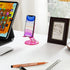 Tomorotec Adjustable Angle Acrylic Cell Phone Stand for Desk, Foldable Acrylic Phone Holder Cute for Office, Portable