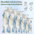 Jnbasdffb 6.6 Blue Gray Ombre Wedding Arch Cover, Stretchy Spandex Arch Backdrop Stand Covers FT, Vintage Abstract Art