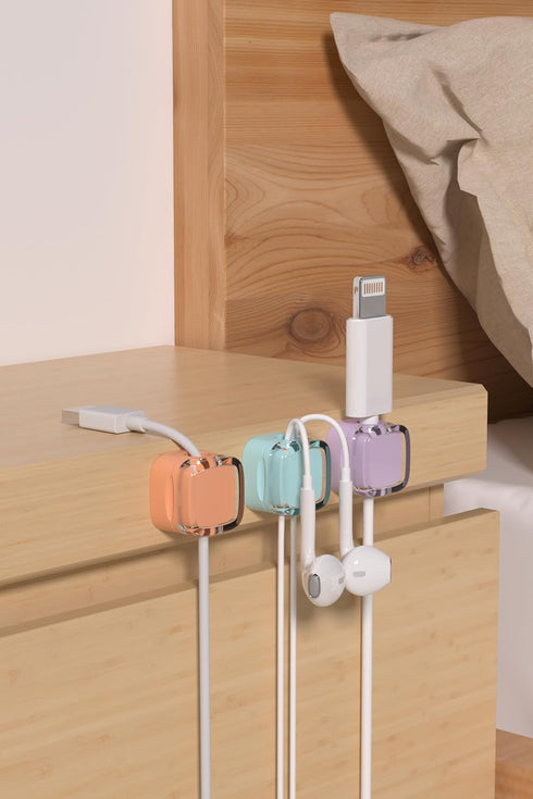 6 PCS Cable Organizer, Charger Organizer, Cord Holder for USB Charger Cable, Ideal Cable Management for Cars,