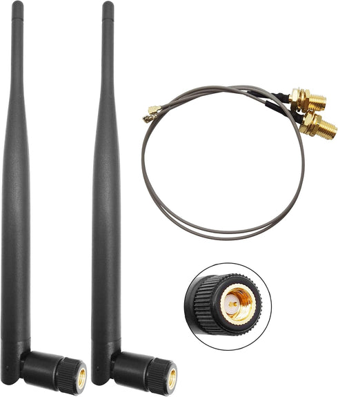 Tenmory 915MHz LoRa Antenna Indoor 3dBi Gain Omni SMA Male + U.FL MHF1