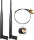 Tenmory 915MHz LoRa Antenna Indoor 3dBi Gain Omni SMA Male + U.FL MHF1