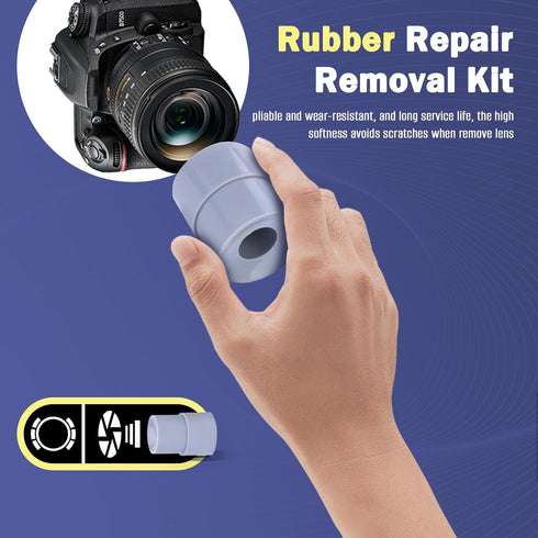 Yoidesu DSLR Digital Camera Camcorder Lens Tool - 9pcs Lens Remover Ring & Rubber Repair Removal Kit for 8-83mm