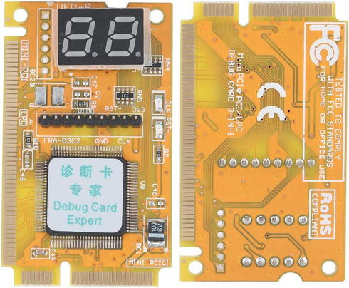 ASHATA 3 1 Debug Card, in Diagnostic Card,Support USB Laptop Supplies,Computer Accessories,Support Mini PCI,Mini