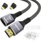 4K HDMI Extension Cable 15 Feet, HDMI 2.0 Braided Extender Male to