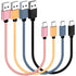 USB C Cable 1ft 4-Pack, 3A Fast Charging USB A to USB C Cord, Nylon Braided, Compatible with Samsung Galaxy A Series