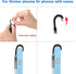 TFY Security Hand Strap with Leather Belt Holder Stand for iPhone 16 Pro Max / 15 Plus / 14 Pro / 13 / 12 / Xs/XR/SE /