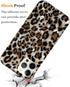 J.west Leopard Case for iPhone 12 Pro Max, Luxury Sparkle Cheetah Print Design, Soft Silicone Cover with TPU Bumper