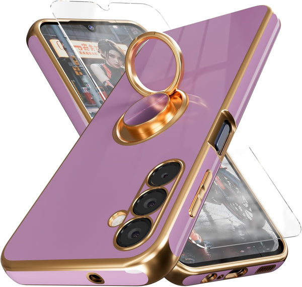 Samsung Galaxy A14 5G Phone Case, Slim Soft TPU Shockproof Protective Case with Magnetic Kickstand and Built-in 360°