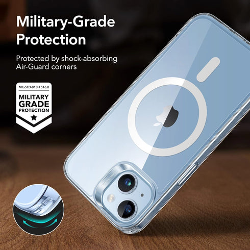 ESR Shockproof Military-Grade Protection Case for iPhone 14/13, Compatible with MagSafe, Classic Hybrid Case