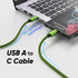 USB C Cable 6FT 4-Pack, Nylon Braided USB A to Type C Charger Cable, Fast Charging for Samsung Galaxy S24 S23 S22