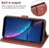 Hot Pepper Serrano 3 Wallet Case with Tempered Glass, Leather Flip Cover, Card Holder, Stand - Brown for A95B A95C A95J.
