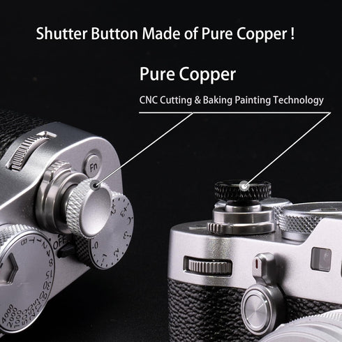VKO Soft Shutter Release Button Gold, Camera Shutter Button (3 Pack)