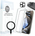 Tempered Glass Screen Protector for iPhone 15 Pro Max - Camera Lens Protector Metal Ring Sticker for Magsafe