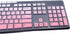 Ultra Thin Desktop PC Silicone Clear Keyboard Cover, Compatible with Logitech MK295 MK275 MK270, Gradient Pink