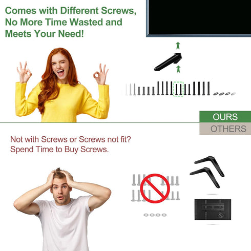 Yaotieci 32" 40" 43" 45" 50" 55" TV Stand Screws and Washers for Samsung TV Legs Screws, for Samsung TV Feet