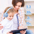 Kids Bluetooth Headphones, Wireless Over-Ear Headphones with 85dB Volume Limiter, 30H Playtime, Adjustable Headband