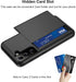 Jiunai Samsung Galaxy S21 Plus Case - Dual Layer Hard PC & Soft TPU Wallet Case with Credit Card Holder for 6.7'' 5G
