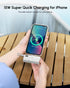 L.LYFOVR 13/12/14 Series,5000mah Pack Small White Portable Power Bank for iPhone Mini Battery Charger for Lightning
