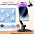 Cell Phone Stand Works for Popsocket, Height Angle Adjustable Desk Phone Holder, Heavy Duty Phone Stand for Desk for Home, Fits for All Sockets Grips