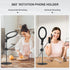 ULANZI Overhead Phone Mount with 10" Selfie Ring Light, Tabletop Light Stand with 360° Shooting Arm for Video Recording