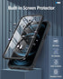 FNTCASE iPhone 12 Pro Max Case: Rugged Shockproof TPU, Military Grade Drop Protection, Matte Finish, Kickstand - Black
