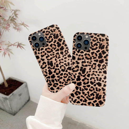 Leopard Cheetah Print Phone Case for iPhone 12 Pro Max 6.7'', Soft Flexible Protective Luxury Rubber Gel Back Cover