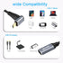GELRHONR 1M Right Angle USB C Extension Cable, 90 Degree 10Gbps PD 100W USB3.1 Gen2 Male to Female Charging Cord, Up