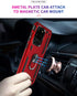 ADDIT Phone Case for Samsung S20 Ultra, Military Grade Heavy Duty Protection with Ring Holder Stand, Support Magnet Car
