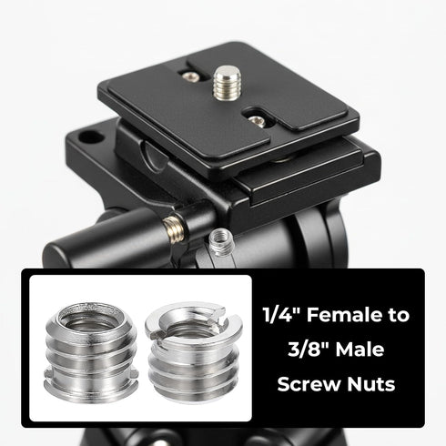 SynHHergyx 10 1/4"-20 3/8"-16 PCS Female to Male Tripod Adapter Reducer Bushing Converter Screw Adapter for DSLR Camera