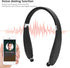 SX-991 Bluetooth Headset, Bluetooth 5.0 Neckband Headphones with Retractable Earbuds for Home Office, Carry Case