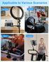 Kolasels 4.7-12.9" Spin Bike Tablet Holder, Gooseneck Tablet Holder for Wheelchair, Stroller, Indoor Cycling, Gym