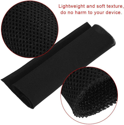 Socobeta Speaker Fabric Grill Cloth, Dustproof Protective Stereo Audio Speaker Mesh Grill Cloth 1.4m x 0.5m (Black)