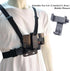 Adjustable Mobile Phone Chest Strap Harness Mount, Black, Compatible with GoPro Hero, iPhone, DJI Osmo Action Cameras