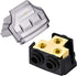 0/2/4 Gauge in 0/2/4 Gauge Out Copper Power Distribution Block for Car Audio Splitter (1 in 2 Out)