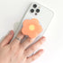 OnTheGrip Magsafe Compatible Mobile Phone Grip Stand Holder, Cute Solid Color Daisy Flower Design, Collapsible Accessory