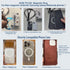 GUBFFON 17 16 15 14 13 12 Magnetic Neck Phone Holder for Recording, Neck Mount Phone Holder for POV/Vlog/Video Content