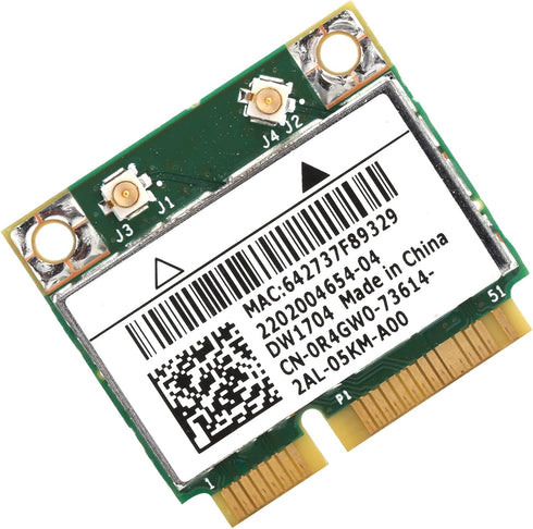 Mini Wireless Network Card, bcm43142 bcm943142hm dw1704 Mini PCIe WiFi Bluetooth 4.0 Card for Dell