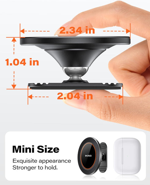 OQTIQ 17 N54 360 17/16/15/14/13/12 for MagSafe Car Mount - Magnets, Rotation Magnetic Phone Holder for Dashboard