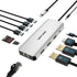 WAVLINK Laptop Docking Station,12 in 1 Triple Display USB C Hub for Windows