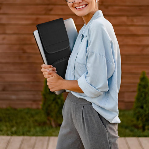 Keyboard Sleeve Travel Case for Wireless Slim Keyboards (up to 17.7 Inches), Neoprene Protective Case with Mouse Pocket