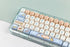 Sumgsn MOA Profile Keycaps 138 Keys, Yellow Cute Duck PBT DYE-SUB Keycap for MX Cherry Mechanical Keyboards