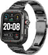 Compatible Band for SKG R8 Smart Watches, Quick Release Stainless Steel Metal Replacement Straps for 1.8'' Fitness