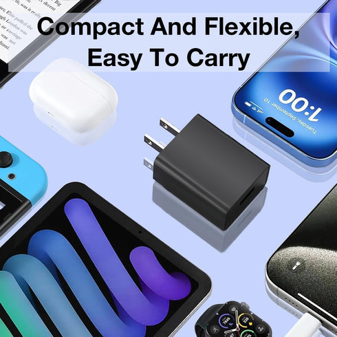 Goffeu 5V 1A MP3/MP4 Set-Top 5W Wall Charger Adapter Plug Block for Smart Wearables, Mobile Phones, Tablets