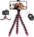 TALK WORKS Flexible Tripod for iPhone, Android, Camera - Adjustable Stand Holder with Mini Wireless Remote for Selfies,
