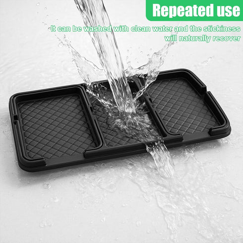 GAOLAOSY Car Dashboard Mat, Anti-Slip Auto Dash Tray, Strong Gripping Vehicle Smartphone Holder Pad, Multifunctional