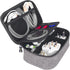 sisma Travel Electronics Organizer Small Carrying Case for Cables Phone Chargers USB Plugs Power Cords Earbuds Adapter