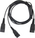 VoiceJoy Quick Disconnect Y Training Cord,Work for Jabra GN headsets,Use for Coaching, Supervising, Training, Monitoring